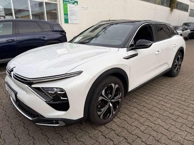 Perlmuttweiss metallic Gebraucht 2022 Citroën C5 X Shine Kombi | 25.990 € (Etwas zu teuer) - Bild 1/4