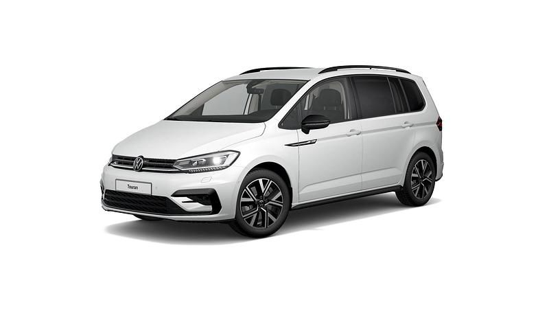 Gebraucht VW Touran R-line 150 PS (110 kW) 2022 Weiß (pure white) Van / Kleinbus