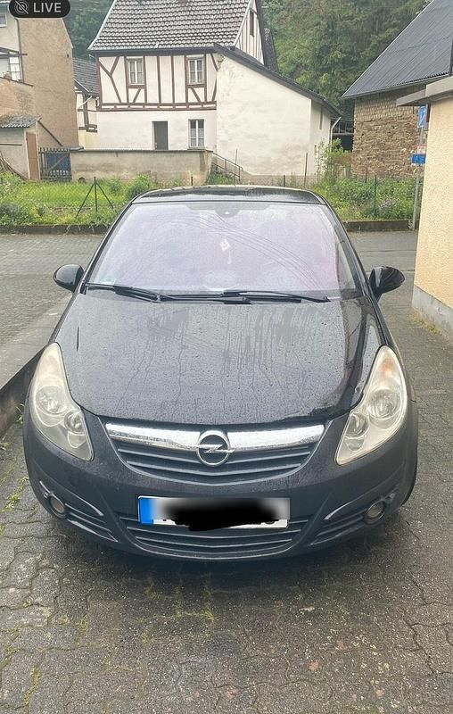 Schwarz Gebraucht 2007 Opel Corsa Kleinwagen | 800 € - Bild 1/4