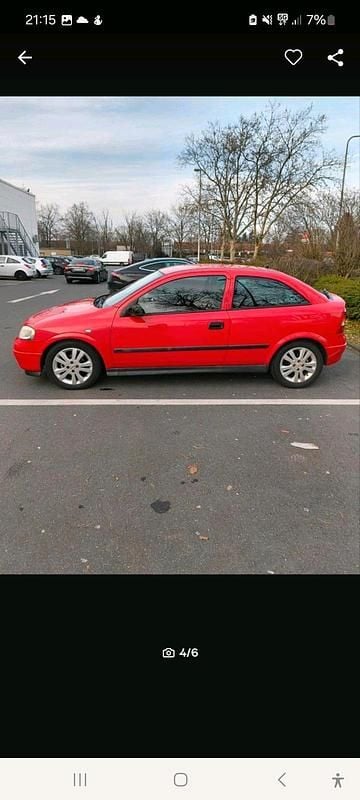 Gebraucht Opel Astra 101 PS (74 kW) 2001 Rot Coupé