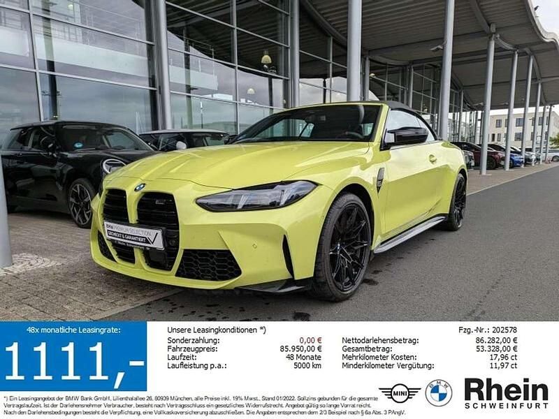 M sao paulo gelb uni Gebraucht 2024 BMW M4 Cabriolet Competition Edition Cabrio | 84.745 € (Guter Preis) - Bild 1/4
