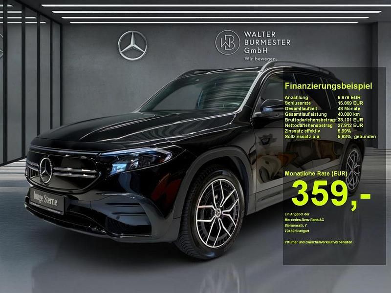 Metalliclack kosmosschwarz Gebraucht 2022 Mercedes EQB300 AMG SUV | 34.370 € (Fairer Preis) - Bild 1/3