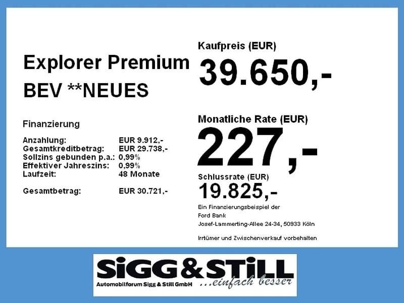 Neu Ford Explorer Premium 210 kW (286 PS) 2026 Agate black SUV