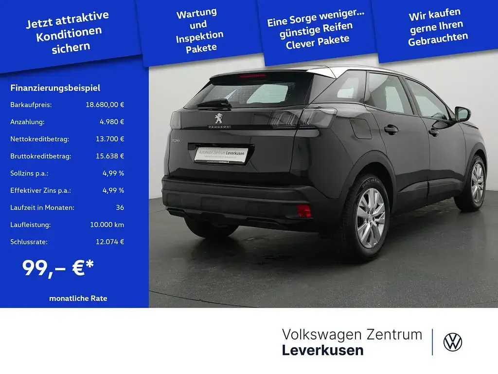 Usata Peugeot 3008 Active 131 CV (96 kW) 2021 Nero SUV