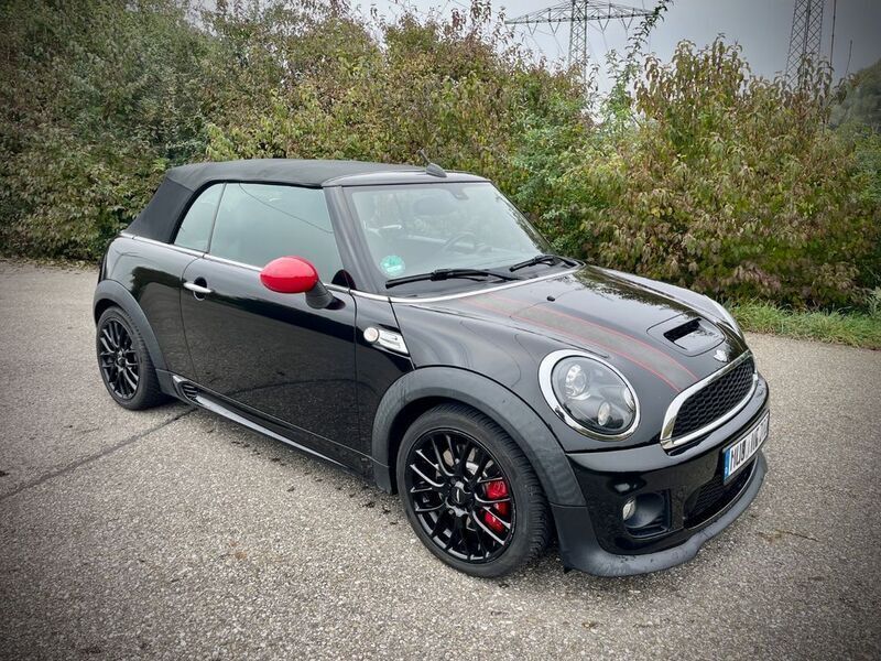 Schwarz Gebraucht 2013 Mini John Cooper Works Cabriolet Cabrio | 15.950 € (Fairer Preis) - Bild 1/4