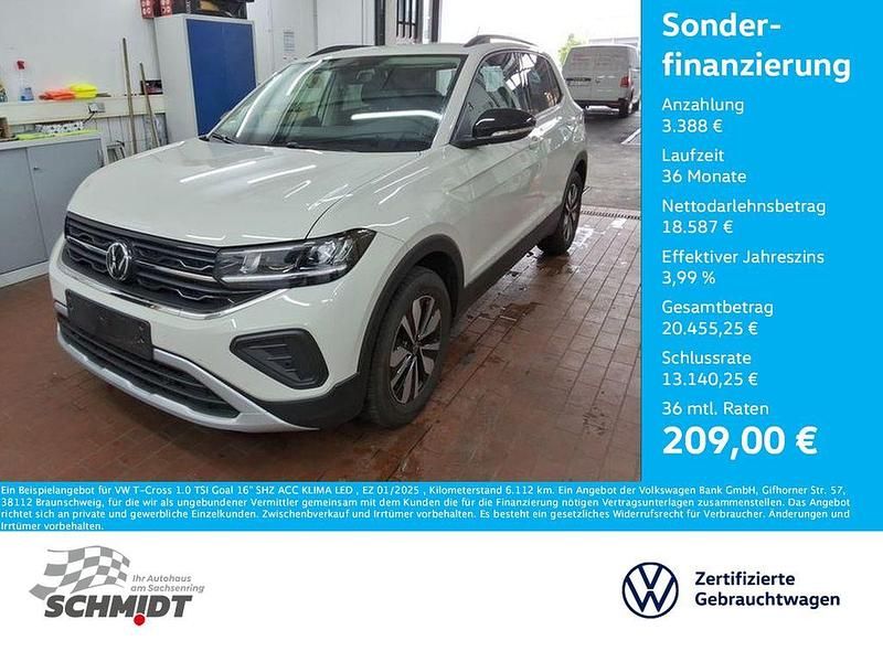 Ascotgrau Gebraucht 2025 VW T-Cross Goal SUV | 21.975 € (Superpreis) - Bild 1/2