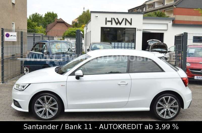 Gletscherweiß metallic Gebraucht 2017 Audi A1 S-Line Kleinwagen | 9.890 € (Fairer Preis) - Bild 1/4