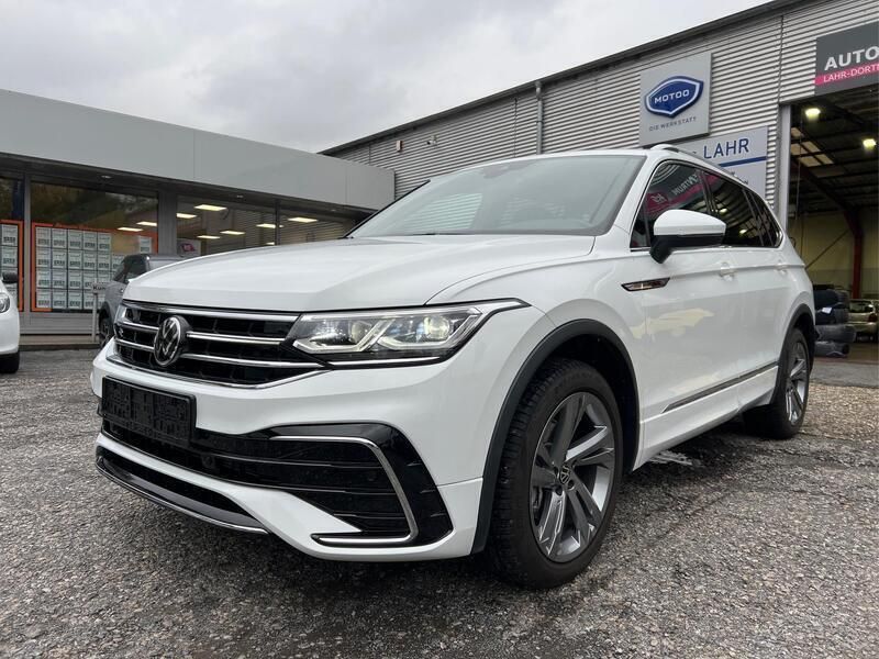 Pure white/weiß Gebraucht 2023 VW Tiguan Allspace R-line SUV | 38.450 € (Fairer Preis) - Bild 1/4