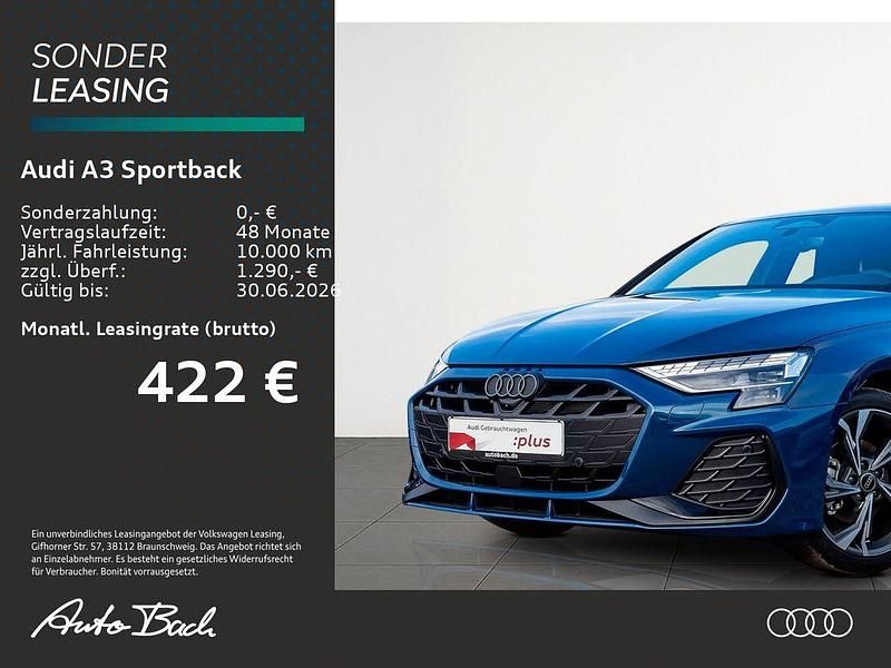 Neu Audi A3 S-Line 150 PS (110 kW) 2025 Ascariblau metallic Limousine