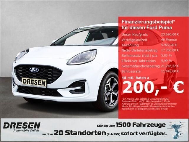 Frostweiß Gebraucht 2024 Ford Puma ST-Line SUV | 23.690 € (Teuer) - Bild 1/4