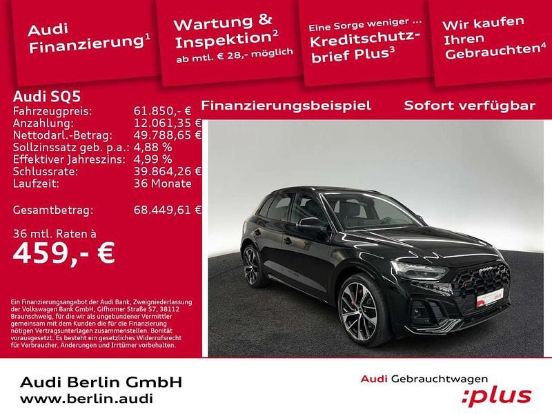 Mythosschwarz metallic Gebraucht 2023 Audi SQ5 Ambiente SUV | 61.850 € (Teuer) - Bild 1/3