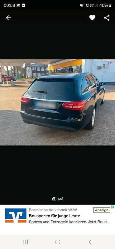 Schwarz Gebraucht 2017 Mercedes C220 Kombi | 11.500 € (Guter Preis) - Bild 1/4