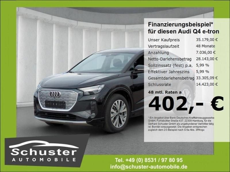 Mythosschwarz metallic (metallic) Gebraucht 2023 Audi e-tron Advanced Plus SUV | 35.179 € (Fairer Preis) - Bild 1/4