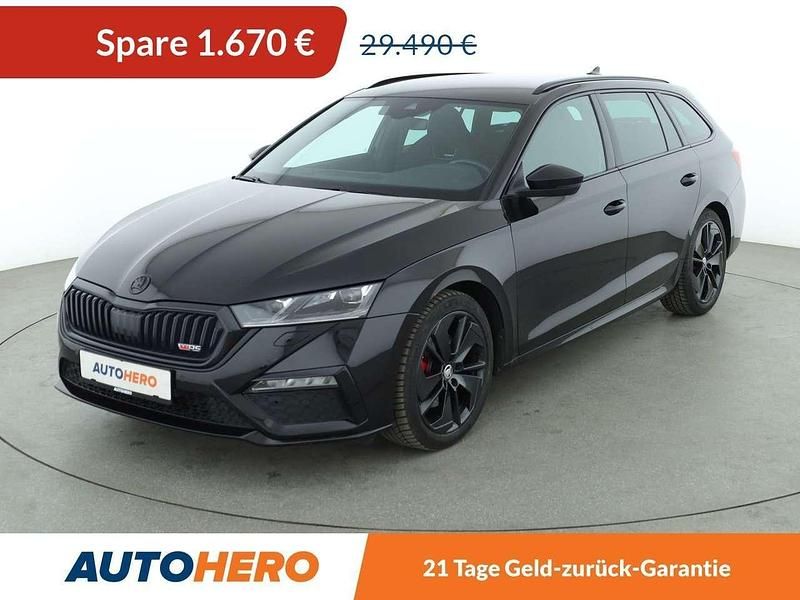 Cerna magic/black magic Gebraucht 2021 Skoda Octavia RS Kombi | 27.820 € (Guter Preis) - Bild 1/3