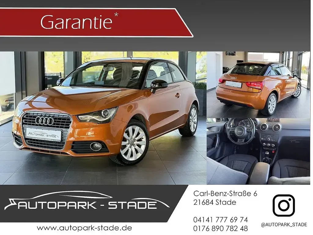 Second-hand Audi A1 Attraction 86 CP (63 kW) 2013 Portocaliu Hatchback
