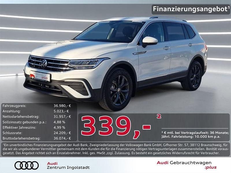 Pure white Gebraucht 2024 VW Tiguan Allspace Life SUV | 36.980 € (Fairer Preis) - Bild 1/3