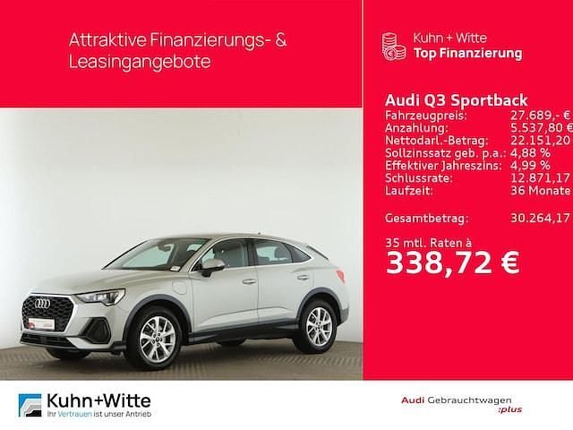 Tausilber metallic Gebraucht 2022 Audi Q3 Sportback Ambiente SUV | 27.439 € (Guter Preis) - Bild 1/3