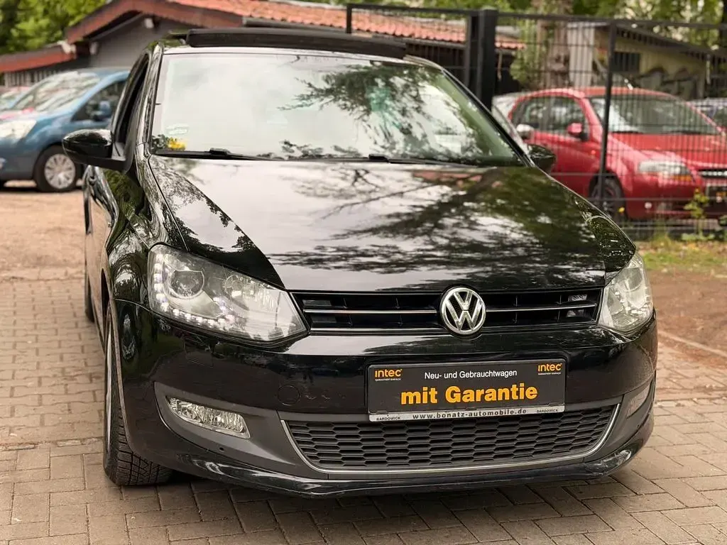 Gebraucht VW Polo Match 60 PS (44 kW) 2012 Schwarz Kleinwagen