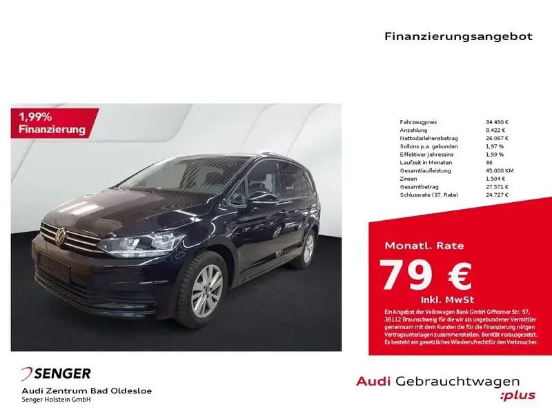 Schwarz Gebraucht 2024 VW Touran Comfortline Van / Kleinbus | 34.490 € (Fairer Preis) - Bild 1/1