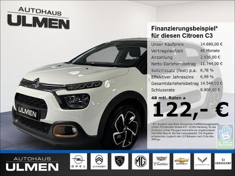 Weiss Gebraucht 2023 Citroën C3 PureTech Kleinwagen | 14.680 € (Etwas zu teuer) - Bild 1/4