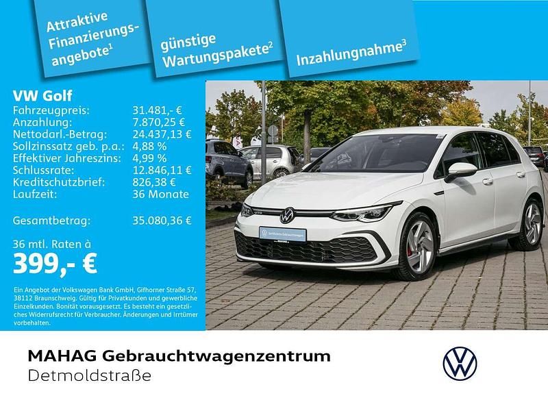 Pure white Gebraucht 2023 VW Golf VIII GTD Limousine | 31.481 € (Guter Preis) - Bild 1/2
