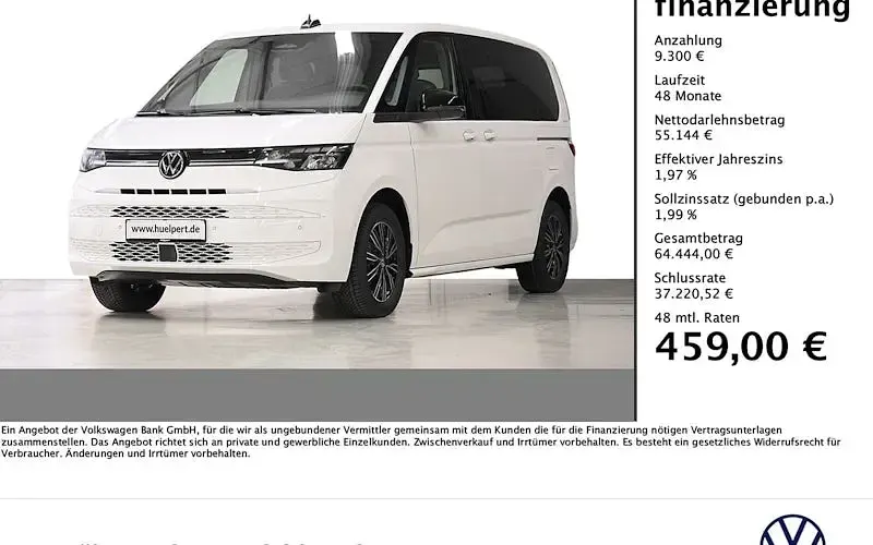 Ny VW Multivan 204 HK (150 kW) 2026 Hvid MPV