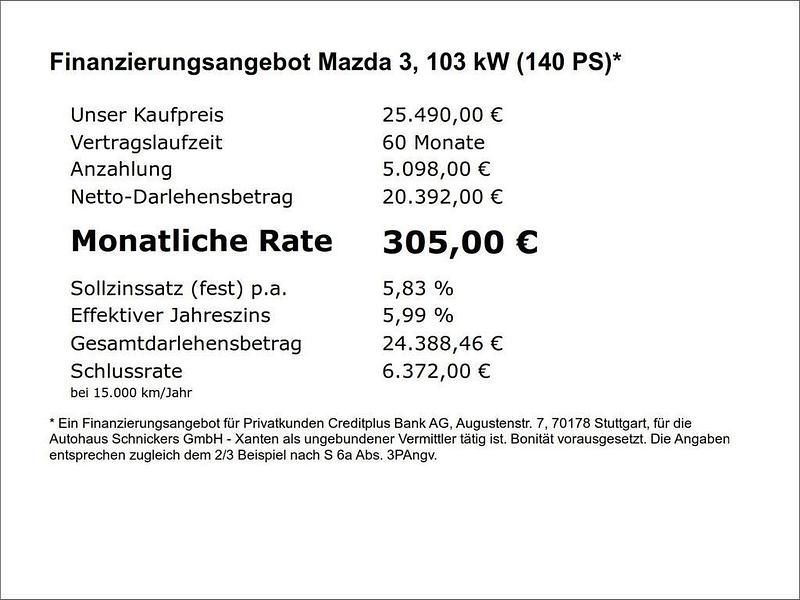 Gebraucht Mazda 3 Exclusive 140 PS (102 kW) 2025 Grau Limousine
