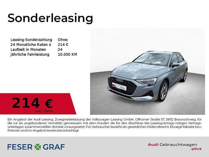 Pfeilgrau perleffekt Gebraucht 2024 Audi A3 Advanced Plus Limousine | 34.890 € - Bild 1/4