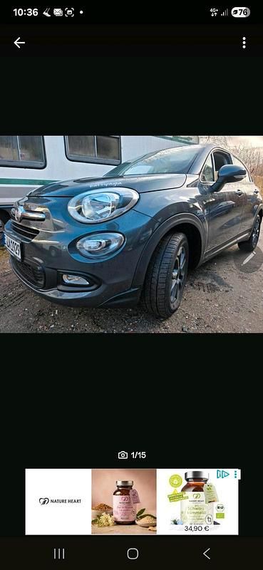 Gebraucht Fiat 500X Pop Star 110 PS (80 kW) 2017 Grau SUV