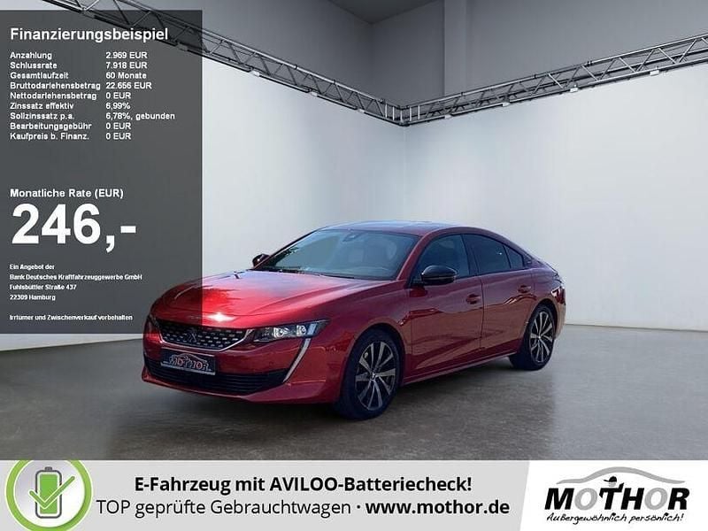 Lackierung ultimaterot/metallic + klarlack farbig Gebraucht 2020 Peugeot 508 Limousine | 19.223 € (Guter Preis) - Bild 1/4