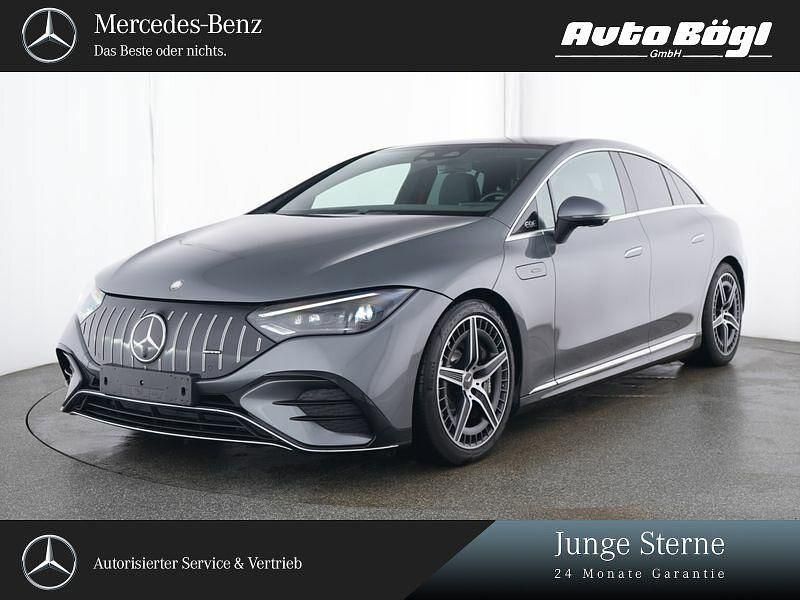 Lack selenitgrau Gebraucht 2024 Mercedes EQE AMG 43 Premium Limousine | 60.970 € (Superpreis) - Bild 1/4