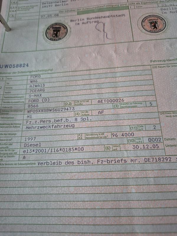 Rot Gebraucht 2005 Ford S-MAX S Van / Kleinbus | 2.900 € (Fairer Preis) - Bild 1/4