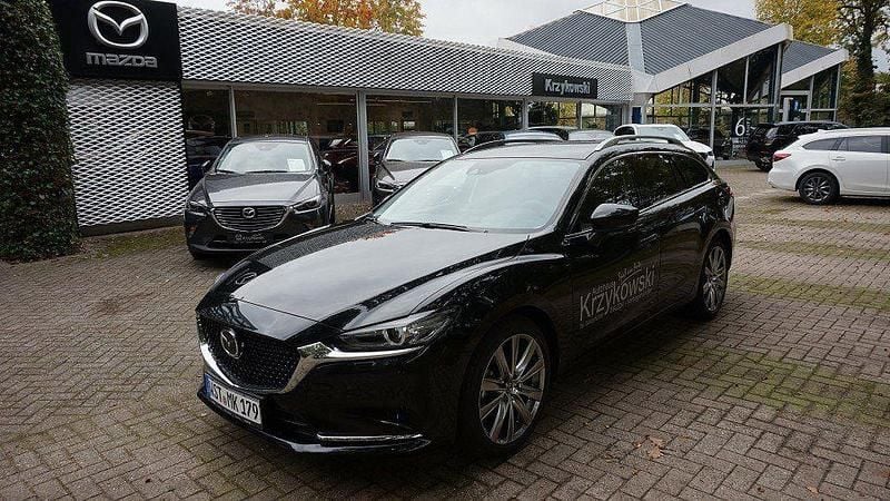 Jet black Gebraucht 2024 Mazda 6 Exclusive-Line Kombi | 31.489 € (Fairer Preis) - Bild 1/4