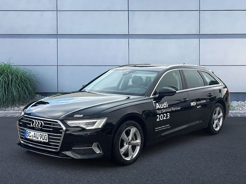 Mythosschwarz metallic Gebraucht 2021 Audi A6 Sport Kombi | 37.950 € (Superpreis) - Bild 1/4