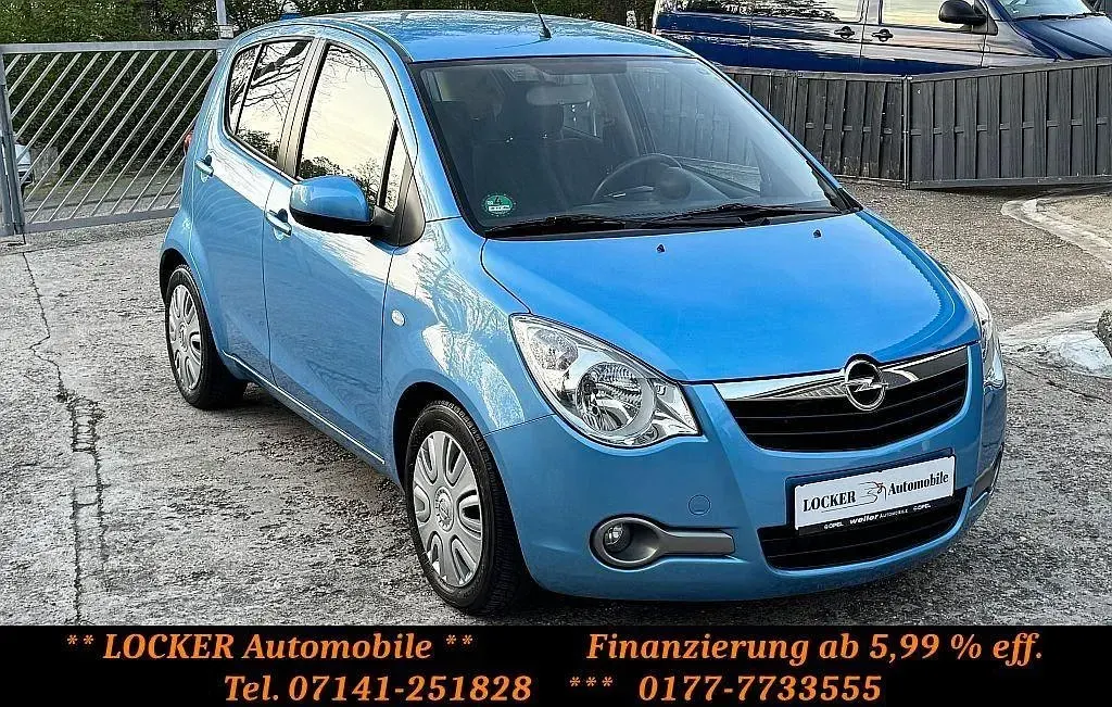 Gebraucht Opel Agila Edition 94 PS (69 kW) 2012 Blau Kleinwagen