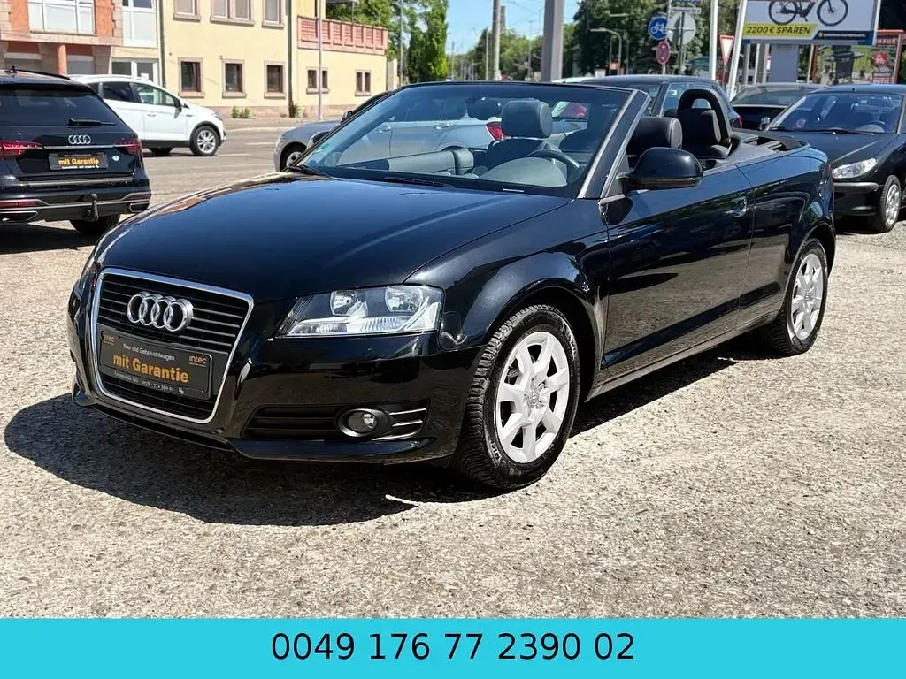 Brugt Audi A3 Cabriolet Attraction 160 HK (117 kW) 2009 Sort Cabriolet