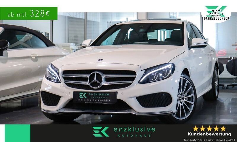 Diamantweiss metalliclack Gebraucht 2018 Mercedes C400 AMG Limousine | 34.200 € (Etwas zu teuer) - Bild 1/4
