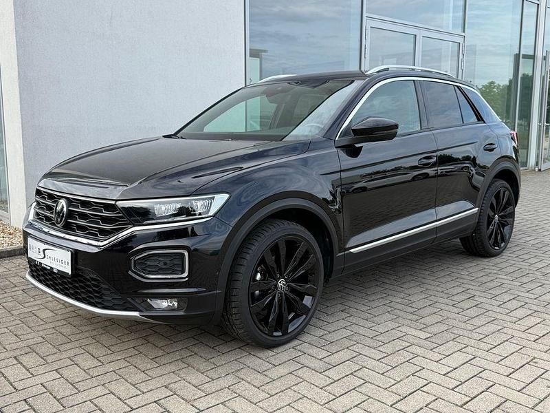 Schwarz Gebraucht 2021 VW T-Roc Sportline SUV | 22.380 € (Fairer Preis) - Bild 1/4