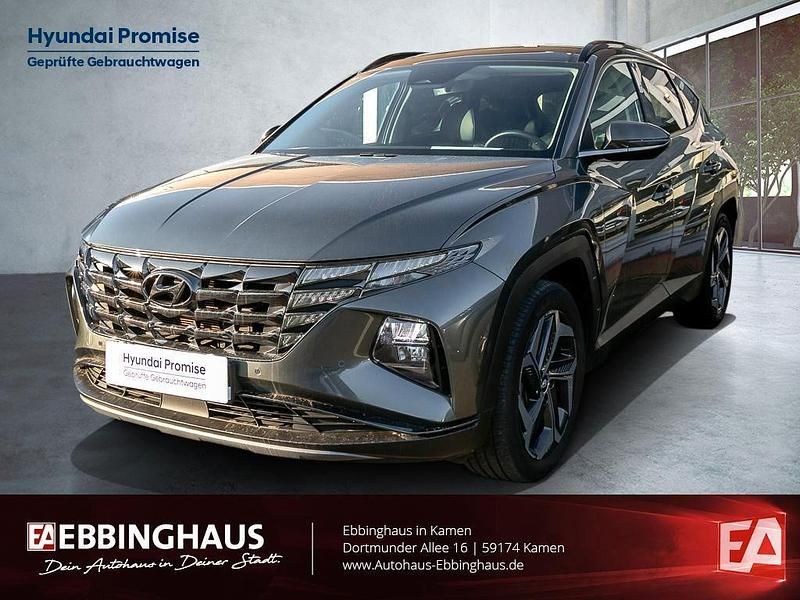 Grau Gebraucht 2022 Hyundai Tucson Prime SUV | 32.590 € (Teuer) - Bild 1/4