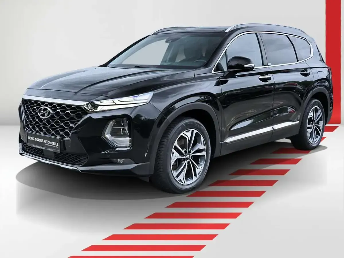 Gebraucht Hyundai Santa Fe Premium 200 PS (147 kW) 2020 Phantom black / mic SUV