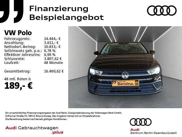 Schwarz Gebraucht 2023 VW Polo Life Kleinwagen | 14.444 € (Guter Preis) - Bild 1/4