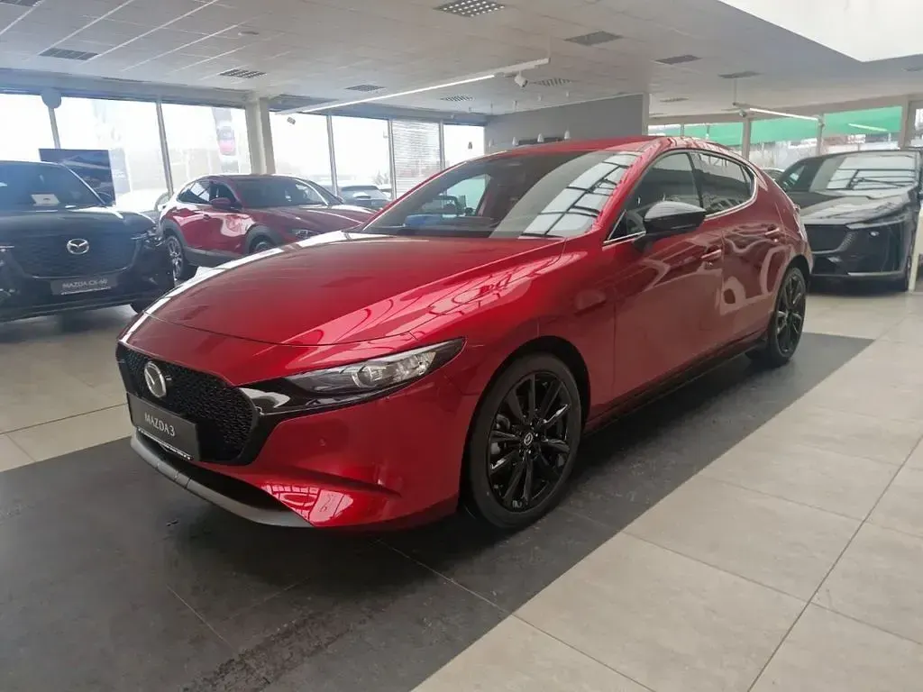 Neu Mazda 3 Homura-Line 140 PS (102 kW) 2026 Soul red crystal m Limousine