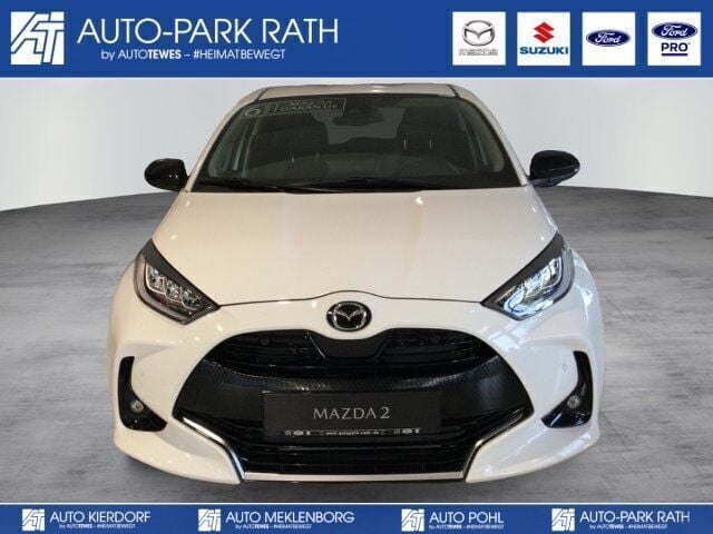Lunar white (weiss) Gebraucht 2023 Mazda 2 Limousine | 19.480 € (Guter Preis) - Bild 1/4