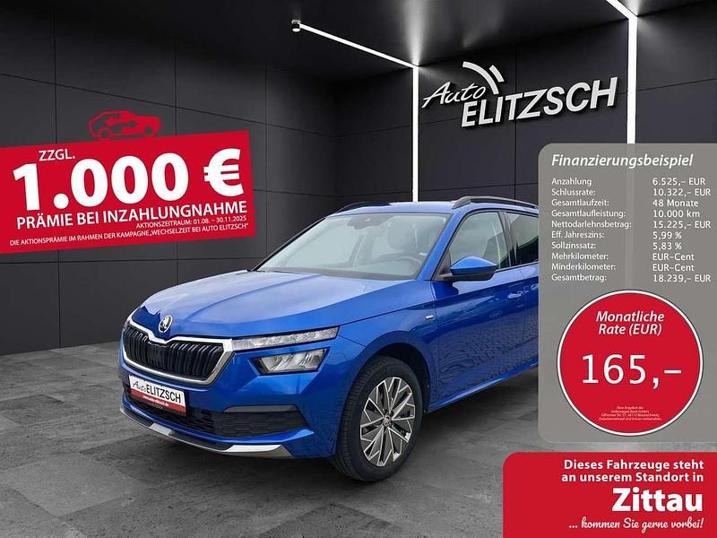 Raceblau metallic Gebraucht 2021 Skoda Kamiq Clever SUV | 21.750 € (Etwas zu teuer) - Bild 1/3