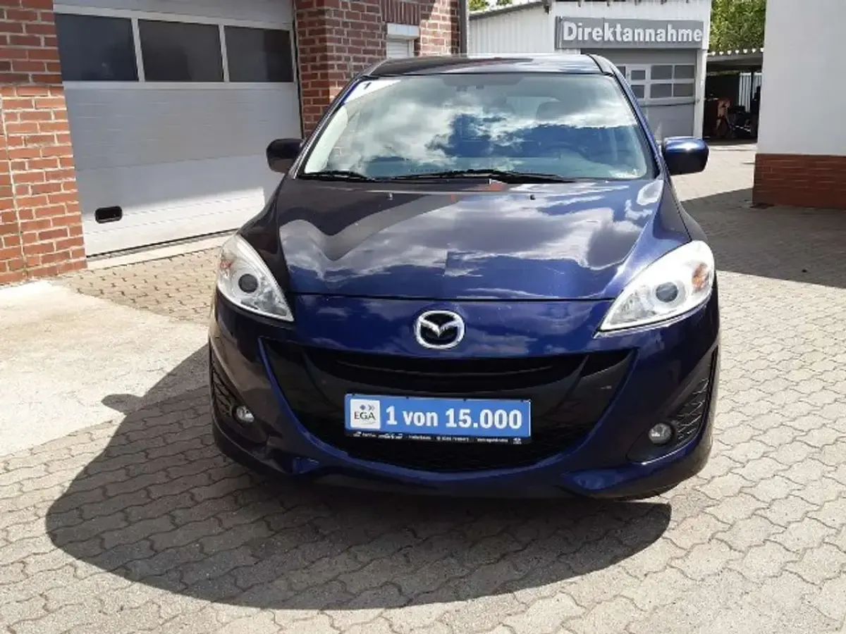 Gebraucht Mazda 5 116 PS (85 kW) 2011 Tiamatblau metallic Van / Kleinbus