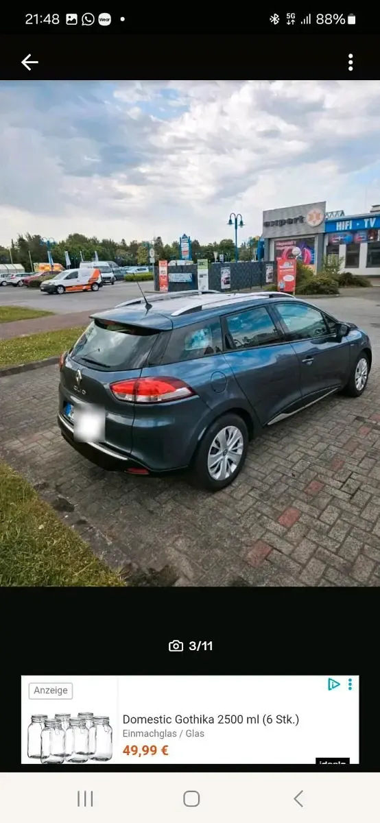 Gebraucht Renault Clio 73 PS (53 kW) 2017 Grau Kombi