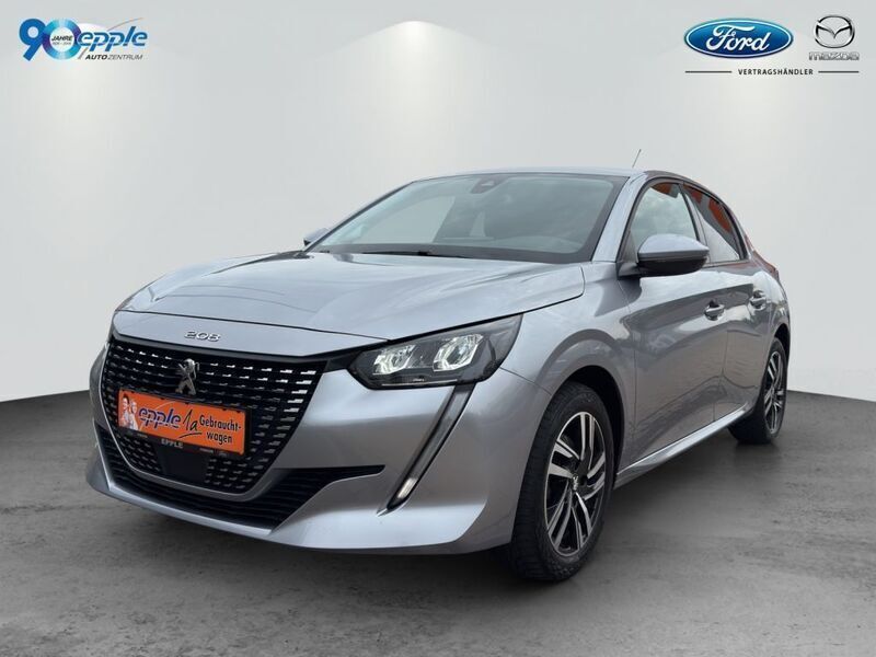 Platinium grau metallic Gebraucht 2021 Peugeot 208 Allure Kleinwagen | 16.990 € (Fairer Preis) - Bild 1/4