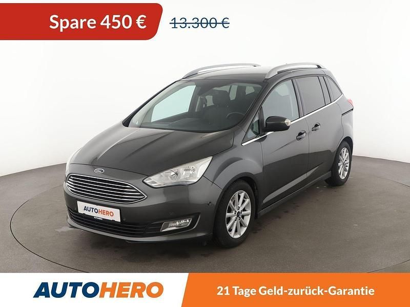 Grau Gebraucht 2016 Ford Grand C-Max Titanium Van / Kleinbus | 12.850 € (Etwas zu teuer) - Bild 1/3