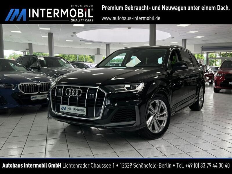 Schwarz Gebraucht 2022 Audi Q7 S-Line SUV | 57.990 € (Superpreis) - Bild 1/4