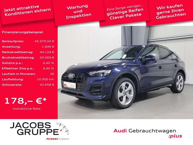 Navarrablau metallic Gebraucht 2024 Audi Q5 Sportback Ambiente SUV | 45.970 € (Superpreis) - Bild 1/4